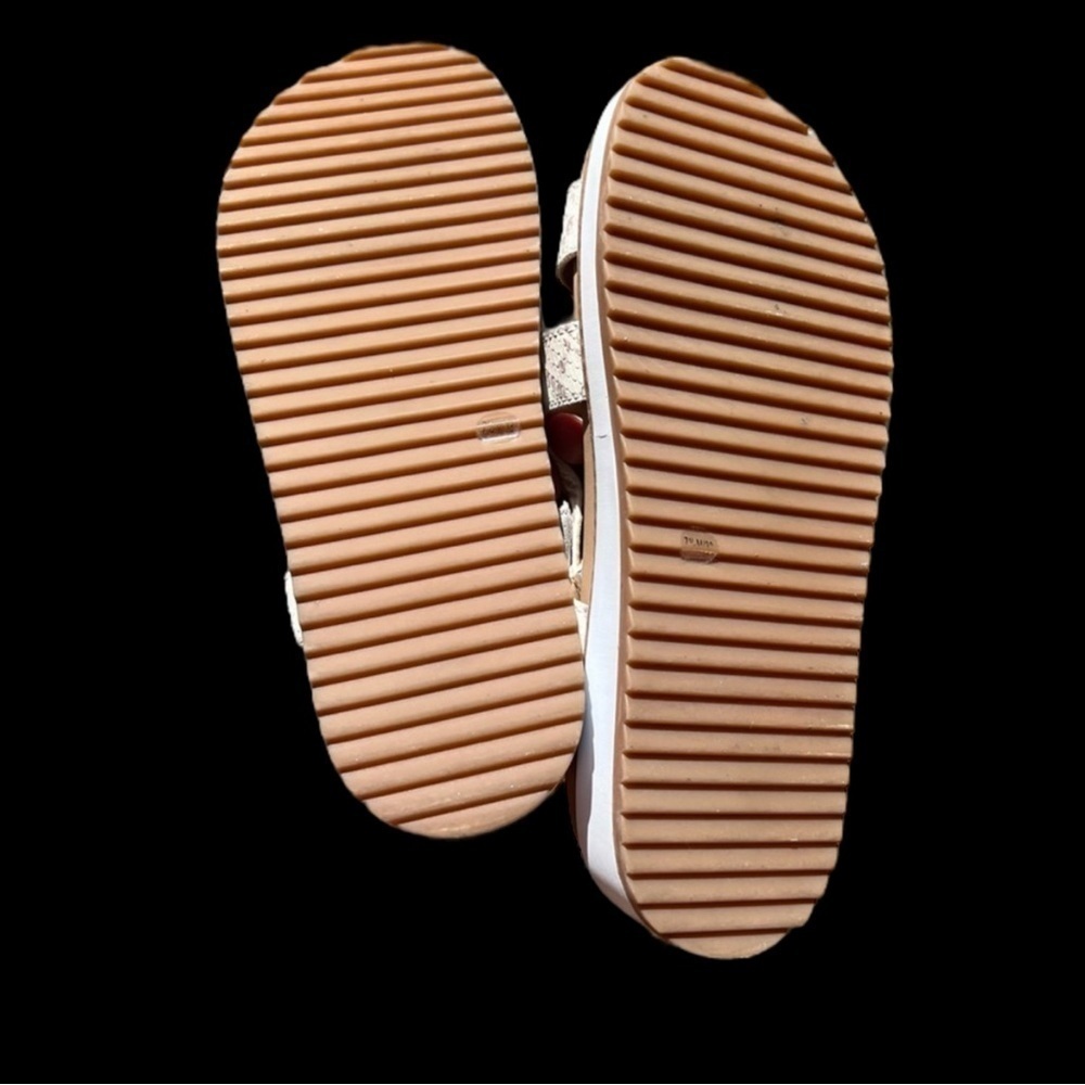 🌻NEW Lucky Brand "Idenia" Soft Snakeskin Print Leather Sandals Size 7.5 - Picture 9 of 11